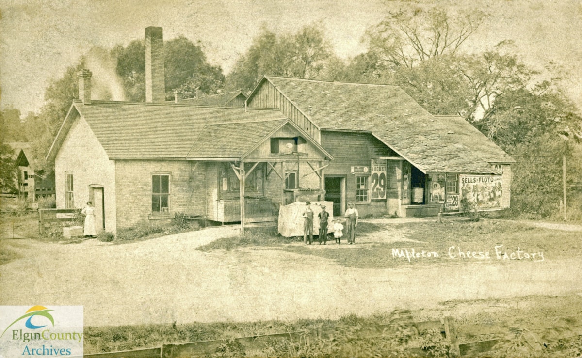 Mapleton Cheese Factory Heritage Collections ElginSt. Thomas Elgin County Archives and Museums